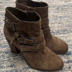 Brown Suede 7.5 booties